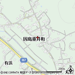 広島県尾道市因島重井町1392周辺の地図