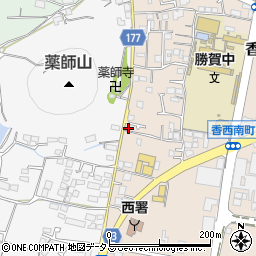 香川県高松市香西南町626周辺の地図