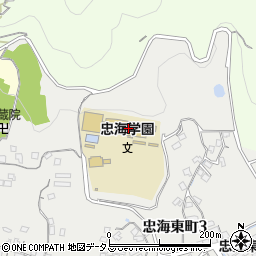 竹原市立忠海学園周辺の地図