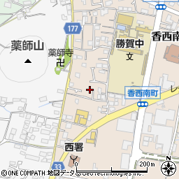 香川県高松市香西南町628-5周辺の地図