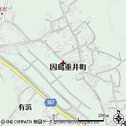 広島県尾道市因島重井町1381周辺の地図