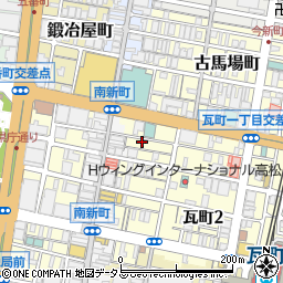 麺鮮醤油房 周月 高松本店周辺の地図