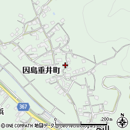 広島県尾道市因島重井町1406周辺の地図