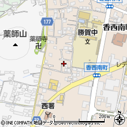 香川県高松市香西南町628-3周辺の地図