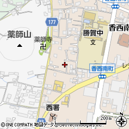 香川県高松市香西南町628周辺の地図