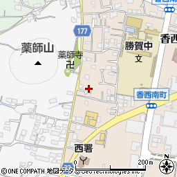 香川県高松市香西南町626-7周辺の地図