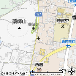 香川県高松市香西南町626-6周辺の地図