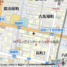 焼肉ホルモン けむり家 高松店周辺の地図