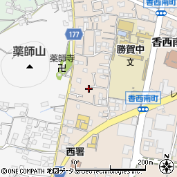 香川県高松市香西南町628-2周辺の地図
