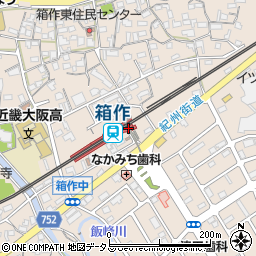 箱作駅周辺の地図