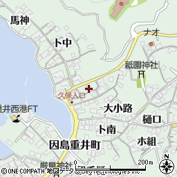広島県尾道市因島重井町6782周辺の地図