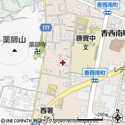 香川県高松市香西南町635-2周辺の地図