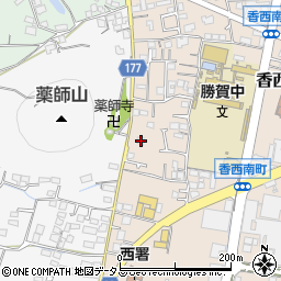 香川県高松市香西南町638-3周辺の地図