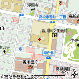 香川県立高松高等学校周辺の地図