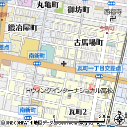 愛媛銀行高松支店周辺の地図