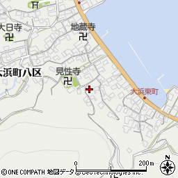 広島県尾道市因島大浜町（六区）周辺の地図