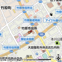 竹原市役所　市民福祉部・地域づくり課周辺の地図