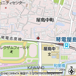 香川県高松市屋島中町308-4周辺の地図