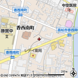 香川県高松市香西南町480-5周辺の地図