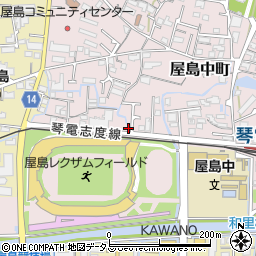 香川県高松市屋島中町337周辺の地図