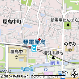 香川県高松市屋島中町257周辺の地図
