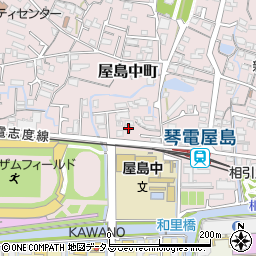 香川県高松市屋島中町310-13周辺の地図