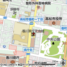 香川県庁出先機関香川県文化会館周辺の地図