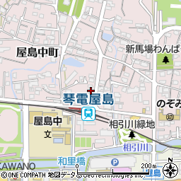 香川県高松市屋島中町257-7周辺の地図