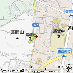 香川県高松市香西南町641-3周辺の地図