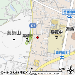 香川県高松市香西南町634周辺の地図
