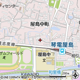 香川県高松市屋島中町310-6周辺の地図