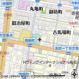 丸亀町グリーン駐車場周辺の地図