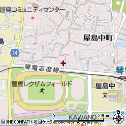 香川県高松市屋島中町336-36周辺の地図