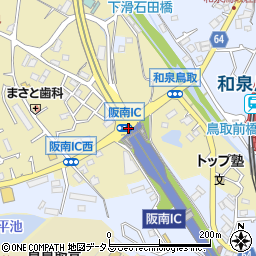 阪南ＩＣ周辺の地図