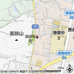 香川県高松市香西南町642-2周辺の地図