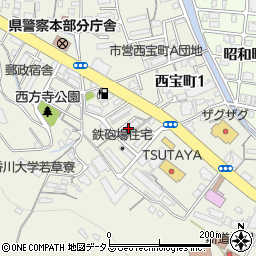 西宝町Ｂ団地周辺の地図