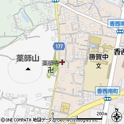 香川県高松市香西南町642-1周辺の地図
