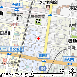 香川県高松市福田町4周辺の地図