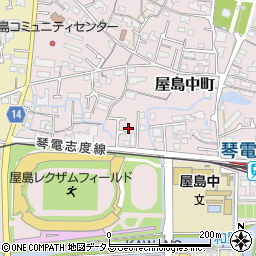 香川県高松市屋島中町336-21周辺の地図