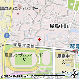 香川県高松市屋島中町336周辺の地図