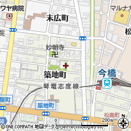 香川県高松市築地町7周辺の地図