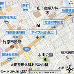 竹原郷心会事務局周辺の地図