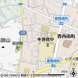 香川県高松市香西南町654-5周辺の地図