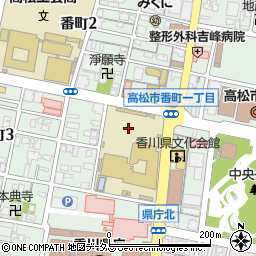 香川県番町地下駐車場周辺の地図