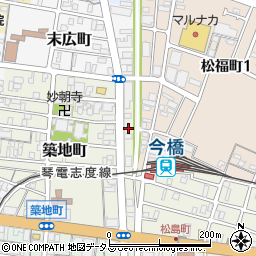 香川県高松市築地町3周辺の地図