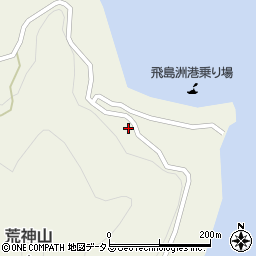 岡山県笠岡市飛島周辺の地図