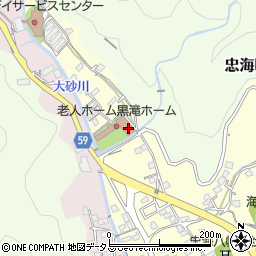 竹原市役所　黒滝ホーム周辺の地図