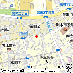 朝日新聞　サービスアンカー洲本周辺の地図