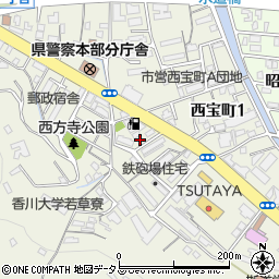 香川県高松市西宝町周辺の地図