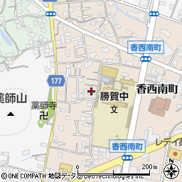 香川県高松市香西南町654周辺の地図